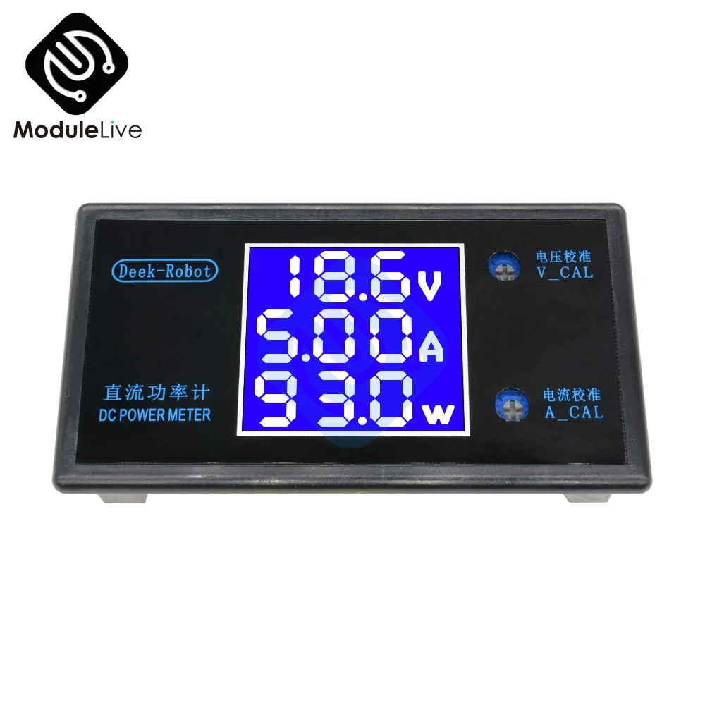 DC 12V 50V 5A/100V 10A ЖК дисплей Цифровой вольтметр Wattmeter Амперметр измеритель напряжения