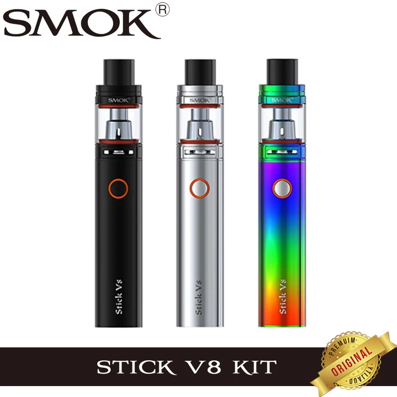 Оригинал Smok Stick V8 комплект с 2 мл TFV8 ребенок бак TPD версии и 3000 мАч Батарея