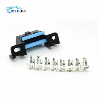 

obd2 16pin connector OBD2 OBD 2 16Pin Female angle Connector OBD Female Wire Sockets Connector obd ii adapter Diagnostic Tools