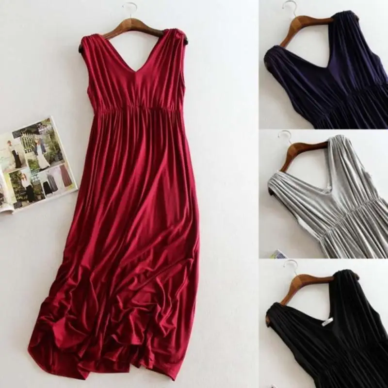 

Loose Maternity clothing Soft Fabric Dresses Clothes for Pregnant Women Long dresses Fashion Pregnancy Clothing C0047