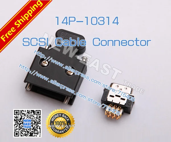 SAN M SCSI 14Pin Replace 3M 10314 SCSI Cable Connector Servo drive