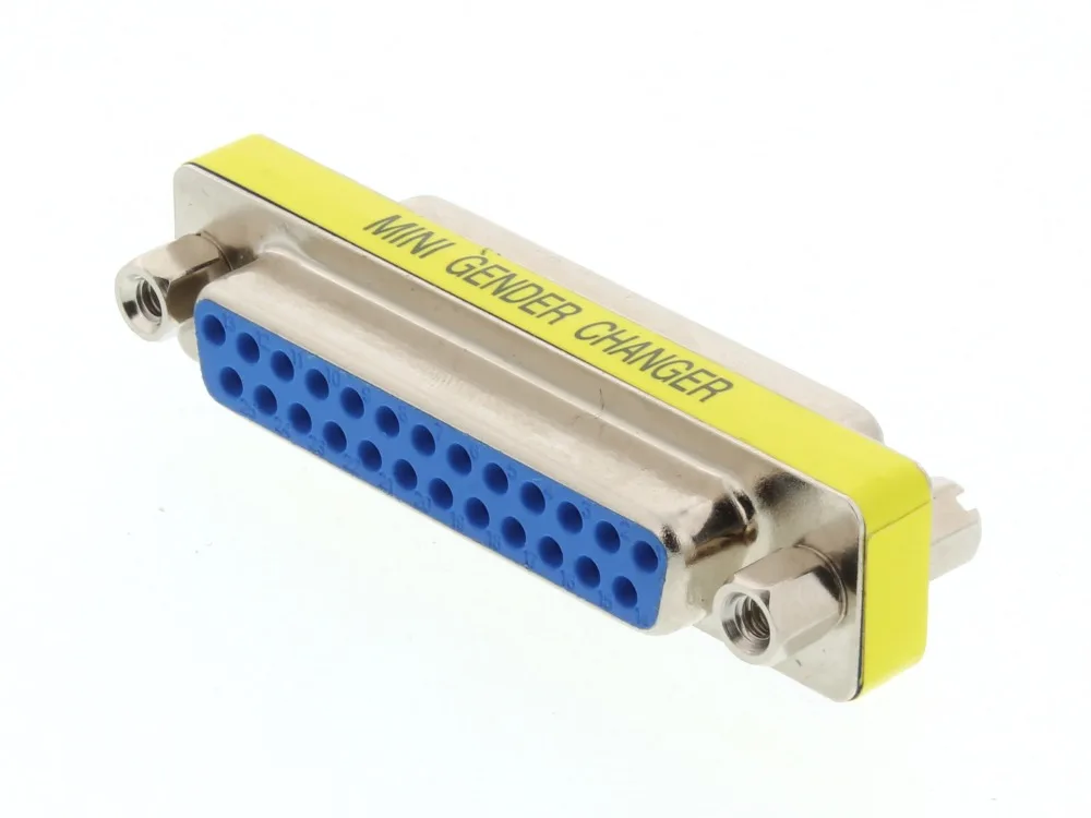 

Serial Port Gender Changer (Female/Female) DB25, Nickel Plated