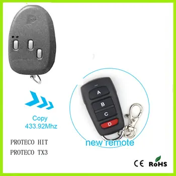 

PROTECO HIT Remote Control 433.92mhz Garage Gate Transmitter Fob 433.92mhz PROTECO TX3
