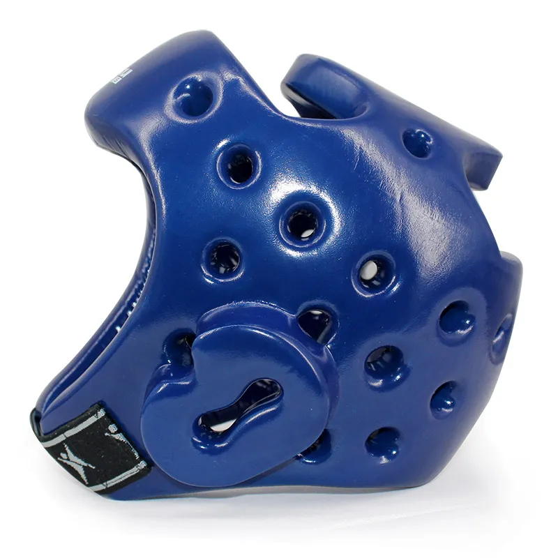 Дети взрослые kickboxing head guard для мужчин и женщин Красный Синий professional kangrui taekwondo