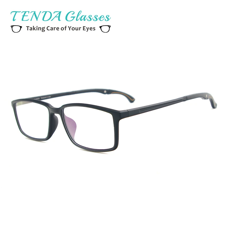 

Full Rim Sports Lightweight TR90 Spectacles Medium Square Unisex Eyewear Frame For Multifocal And Myopia Lenses