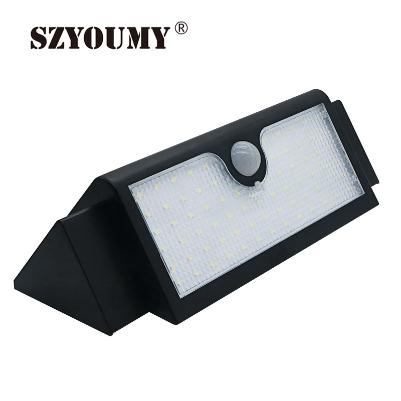 

SZYOUMY 3 IN 1 Solar Lights Outdoor Motion Sensor Light PIR 71 LED Solar Lighting for Garden Back Door Step Stair Lamp 1000lm