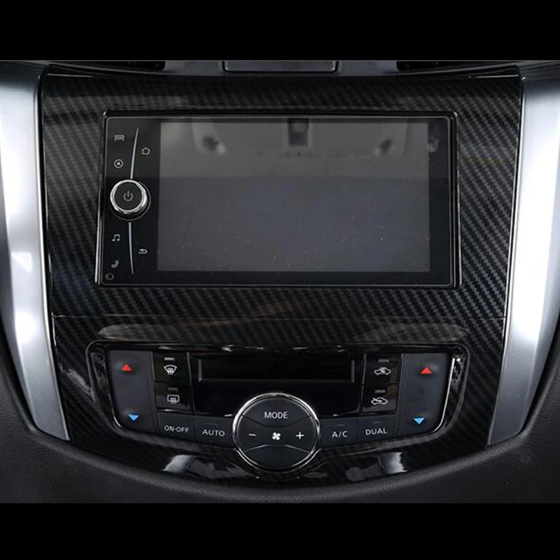 

ABS Chrome For Nissan Navara NP300 accessories 2017 2018 2019 Car Styling Car navigation panel Cover Trim