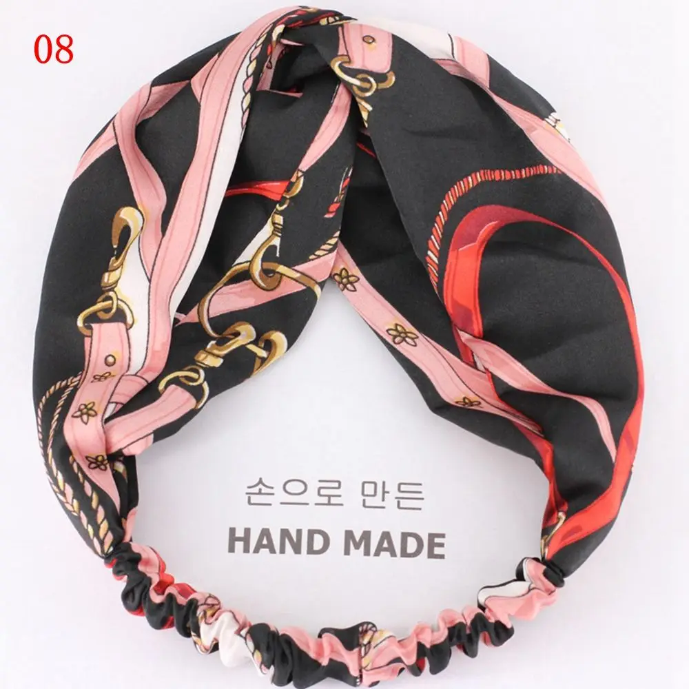 

2018 New Arrival 40's Vintage Style Women Top Knot Turban Headband Elastic Hairband No Slip Stay on Knotted Hair Accessories