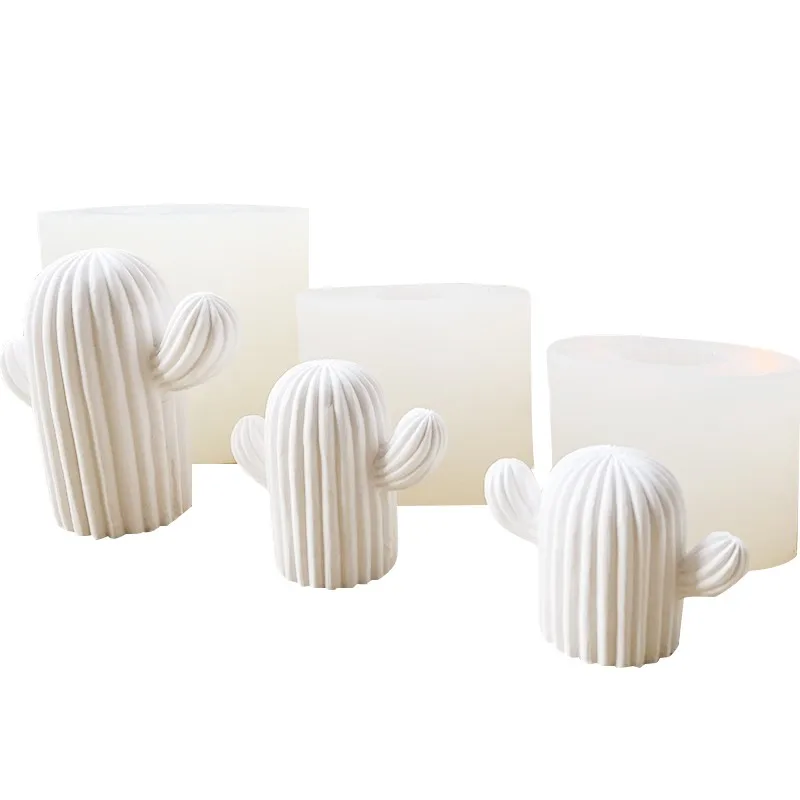 Cactus Silicone Wax Candle Mold Aromatherapy Plaster Mould Handmade Wedding Decoration Candle Mold