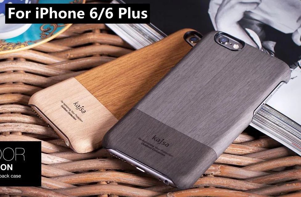The top design Kajsa Outdoor Collection Wood Pattern Back Cover For iPhone 7 7 Plus 6s