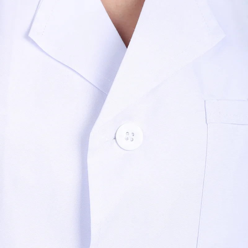 Летнее белое пальто халат для медсестер медицинская Униформа Больница Доктора рабочая одежда халаты для женщин мужчин