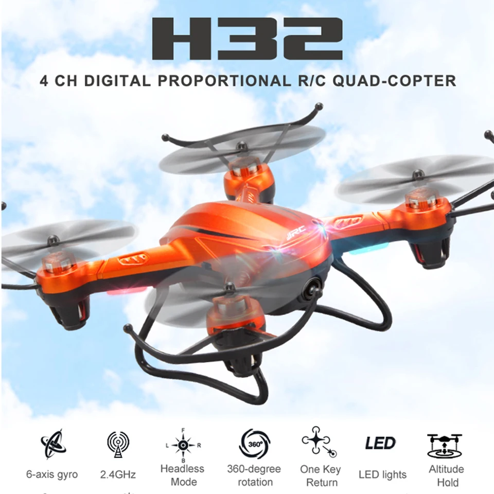 Buy Cheap Newest JJRC H32WH MINI Drone with Camera 2.4G 4CH One Key Return VS JJRC H32GH 5.8G FPV RC Quadcopter Helicopter VS H8