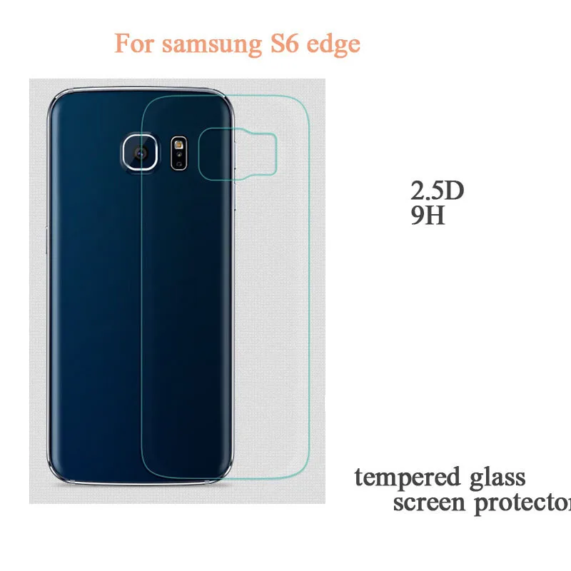 Top Quality Ultra Thin 2.5D Back Tempered Glass Screen Protector For Samsung Galaxy S6 Edge Protection Film | Мобильные телефоны и