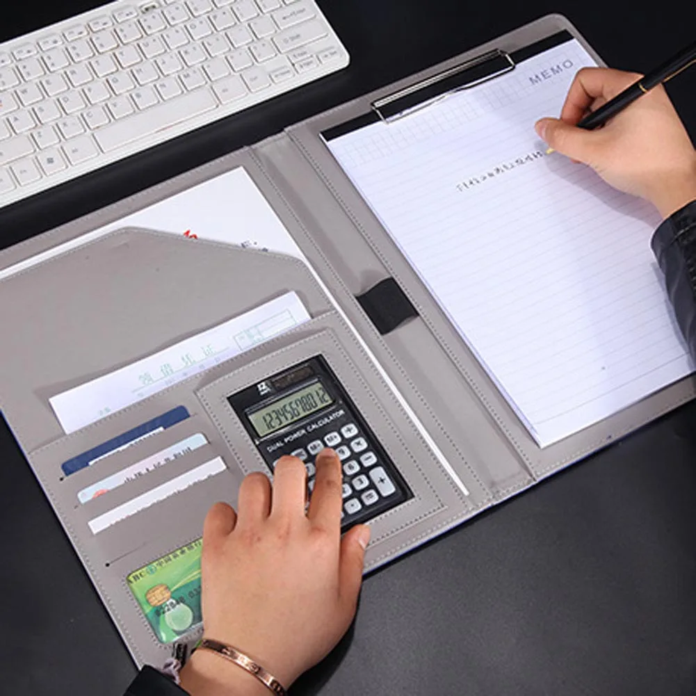 

1 pcs A4 multi-function business office dedicated folder sales manager clip/signing contract folders