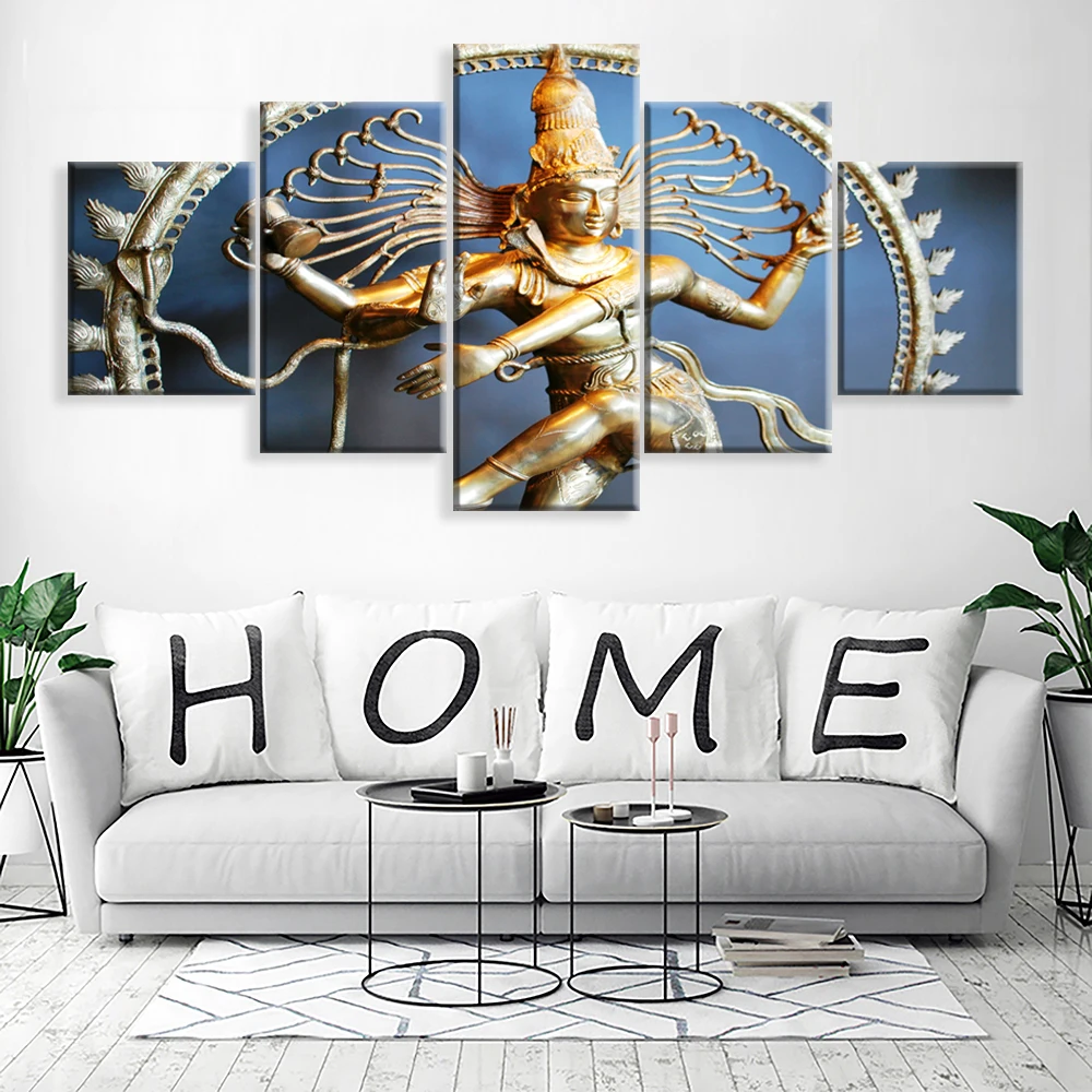 Canvas-Painting-Wall-Art-Home-Decor-For-Living-Room-HD-Prints-5-Pieces-Poster-Pictures-Wooden
