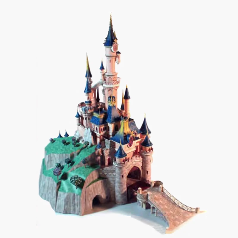 75 cm bricolage Paris dormant beauté château Papercraft 3D papier modèle éducation jouet garçon cadeau de noël