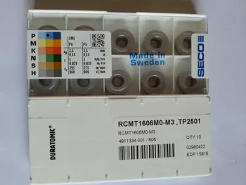 

10PCS CARBIDE INSERT RCMT1606MO M 3 TP2501