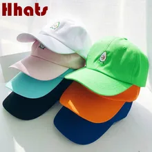 Женская Кепка с вышивкой авокадо и папы, хлопковая бейсболка с фруктами, летняя кепка в стиле хип-хоп, кепка Kpop, хлопок, Кепка с козырьком