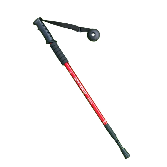 55 cm-110 cm 4 Sección senderismo montaña Trekking antichoque Trail polos AdjustableAluminumAlloySticks bastones mango recto