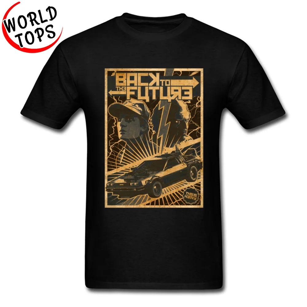 

Custom Tops Tees Back To The Future Summer/Autumn 100% Cotton Round Neck Men Tops Shirt Normal Tshirts Dominant T-shirts
