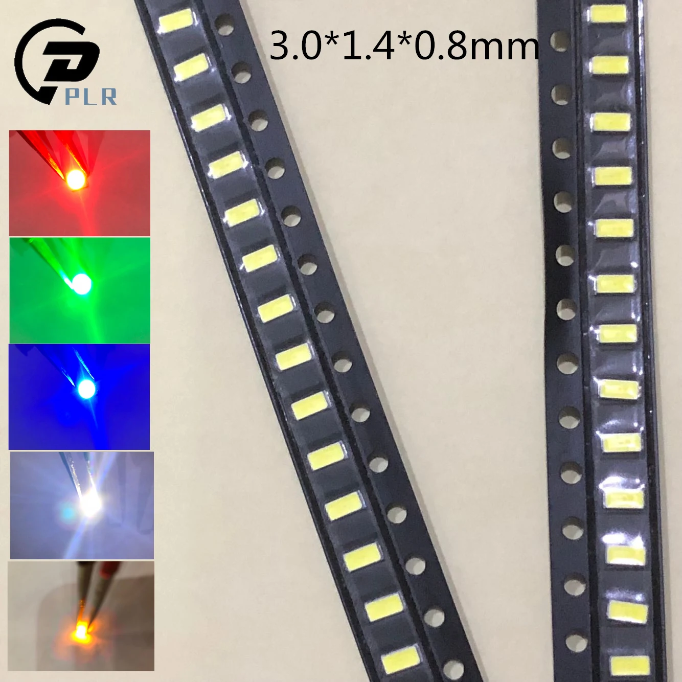 

100pcs/lot 5 Colors 3014 SMD Led Super Bright Red/Green/Blue/Yellow/White Water Clear LED Light Diode