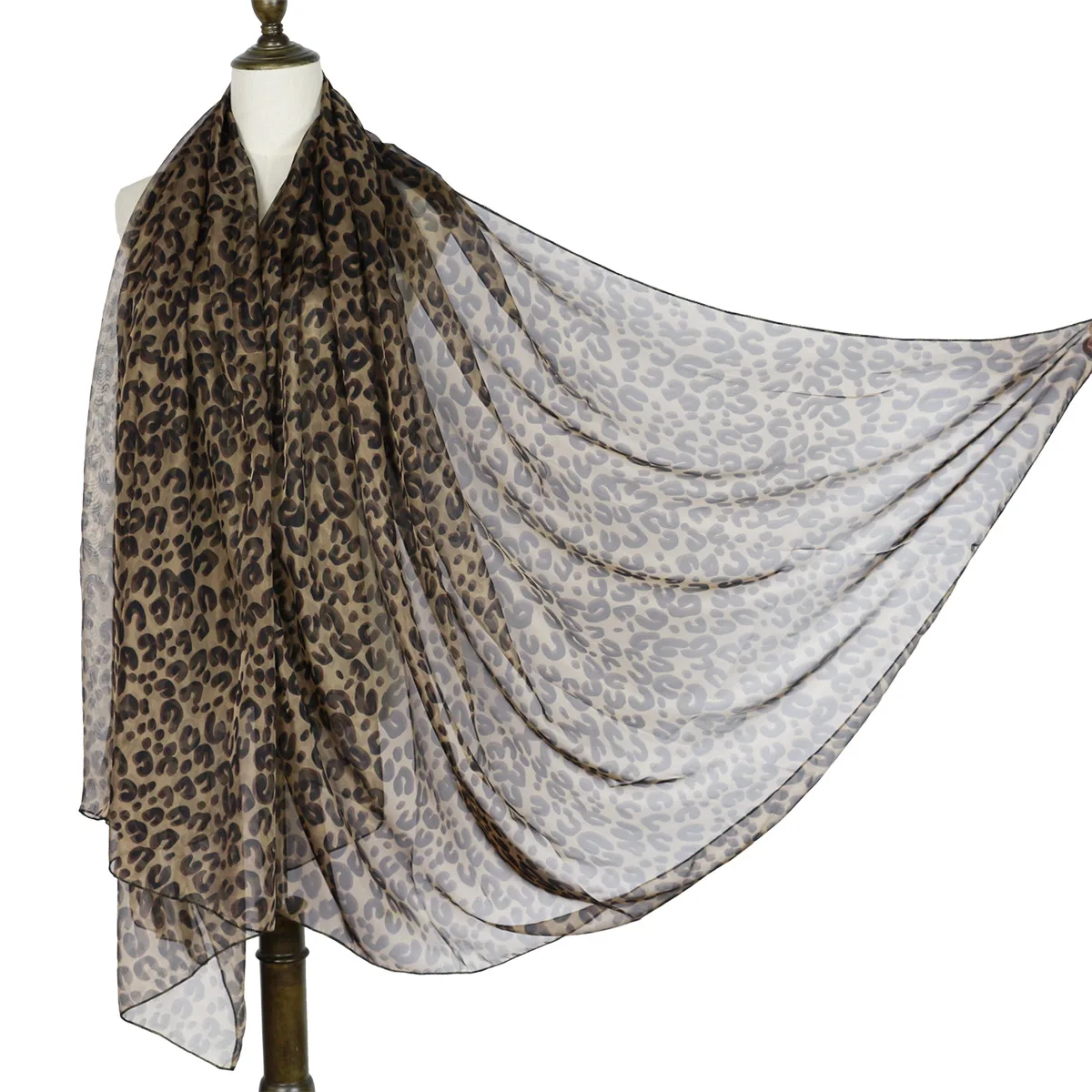 

leopard big shawls beach scarfs capes wraps bufanda mujer summer shawls printed long stoles echarpe pashmina fashion cover ups