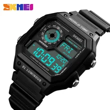 Обратный отсчет спортивные часы мужские Компас Цифровой светодиодный шагомер калории водонепроницаемые часы женские часы relogio masculino SKMEI