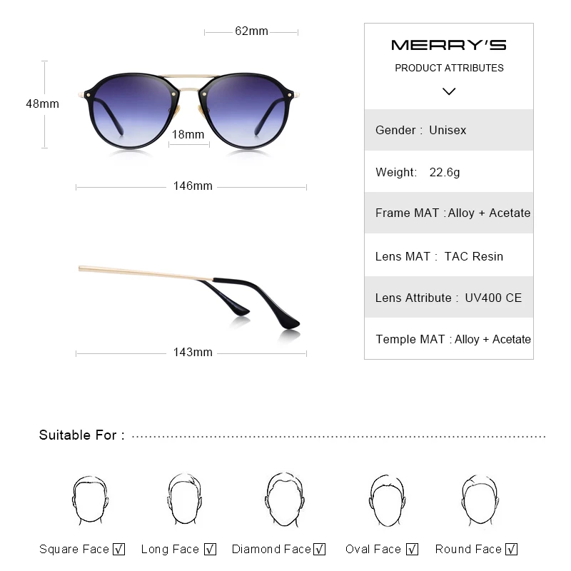 MERRYS дизайн женские классические ретро овальные Солнцезащитные очки женские трендовые солнечные очки розовые зеркальные линзы UV400 защита S6414
