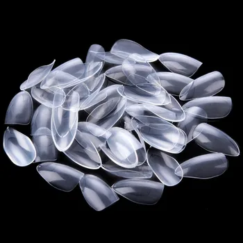 

MAKARTT Stiletto False Nails 500pcs Short Nail Tips French Sharp Ending Full Cover 10 Sizes for Nail Salons and DIY