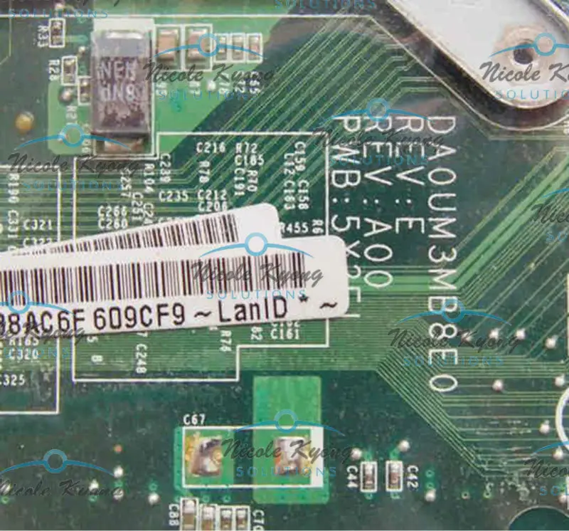 Материнская плата 0W15K F1R94 DA0UM3MB8E0 REV:E REV:A00 PWB:5X2FJ HM55 PGA989 для Dell Inspiron 1764|hm55 motherboard|motherboard