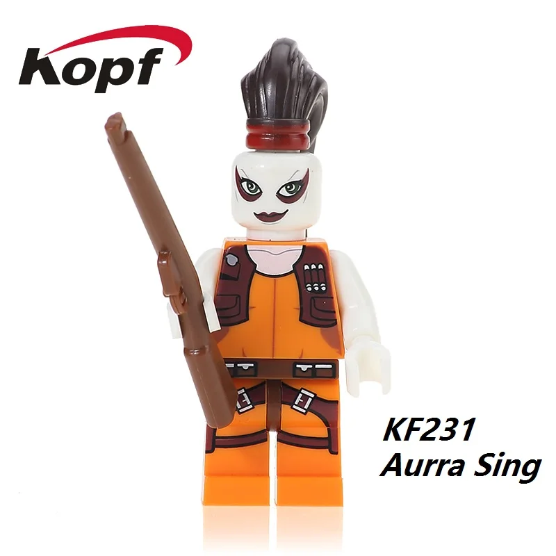 

Single Sale KF231 Building Blocks Space Wars Aurra Sing Bounty Hunter Gunship Clone Wars 7930 Bricks Model Toys For Children