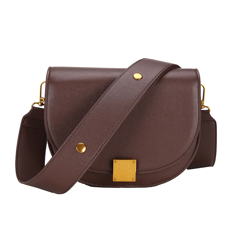 

2019 Fashion Lady Mini Messenger Bags Pu Leather Women Clutches Crossbody Bags Simple Tote Saddle Bag Small Shoulder Bags