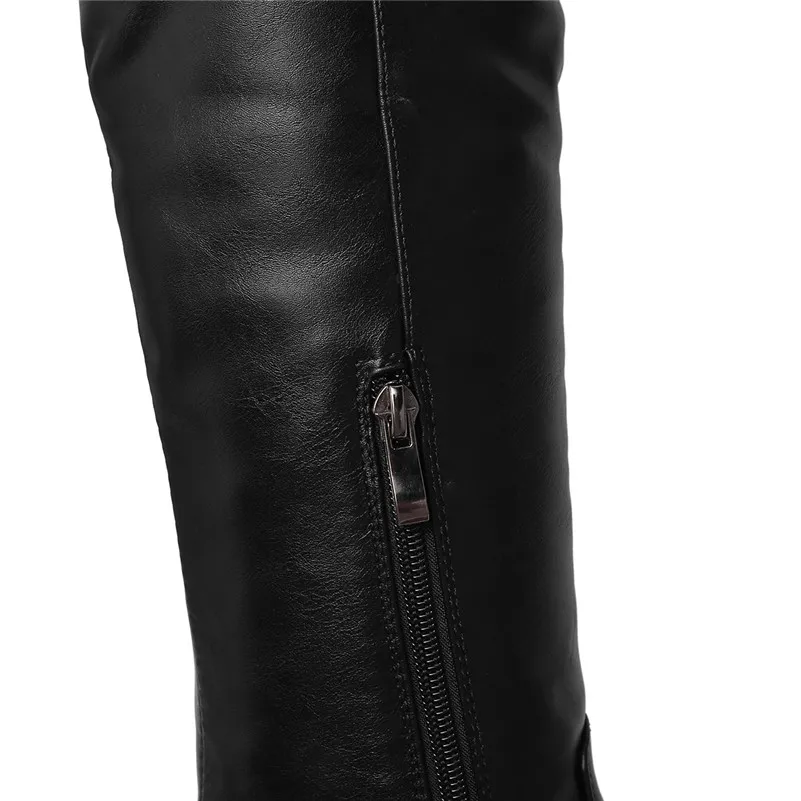 FEDONAS Autumn Winter Quality Microfiber Leather Women Over The Knee Boots Warm Long Boots Night Club Basic Shoes Woman