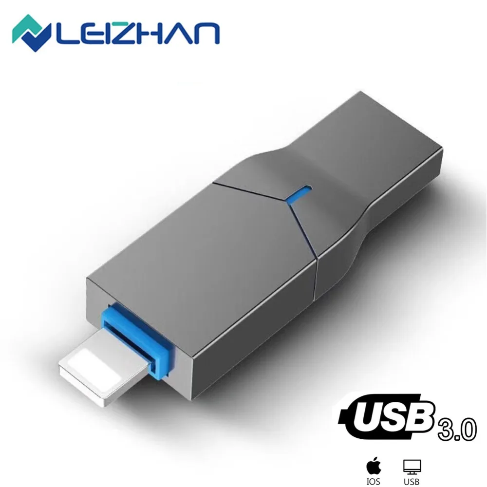 USB флеш-накопитель 3 0 флэш-накопитель для iPhone XR Xs Max X 8 7 6 iPad 16/32/64/128 ГБ lightning Memory Stick