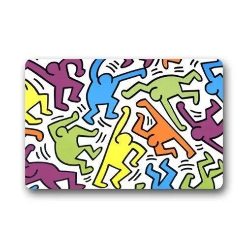 Warmour дверные коврики Keith Haring Cool Graffiti Art на заказ машинная стирка дверной коврик