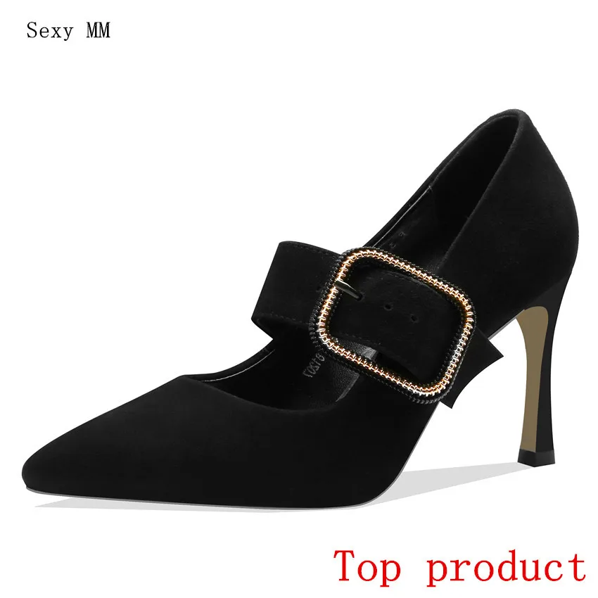 

Genuine Leather Stiletto High Heels Women Pumps Woman High Heel Wedding Party Shoes Kitten Heels High Quality