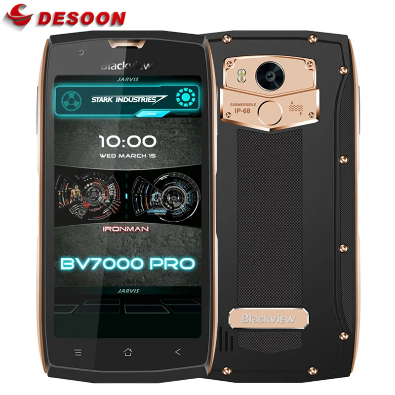 

In Stock Blackview BV7000 Pro 4G Mobile Phone Waterproof IP68 MT6750T Octa Core Android 7.0 4GB+64GB 13MP Fingerprint Smartphone