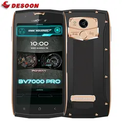 В наличии Мобильный телефон Blackview bv7000 Pro 4G Водонепроницаемый IP68 mt6750t восемь ядер Android 7,0 4G B + 6 4G B 13MP смартфон с отпечатками пальцев