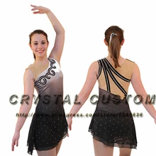 Пользовательские фигурное катание платье для конкурса новые модные брендовые лед фигурное катание платье для детей DR3555