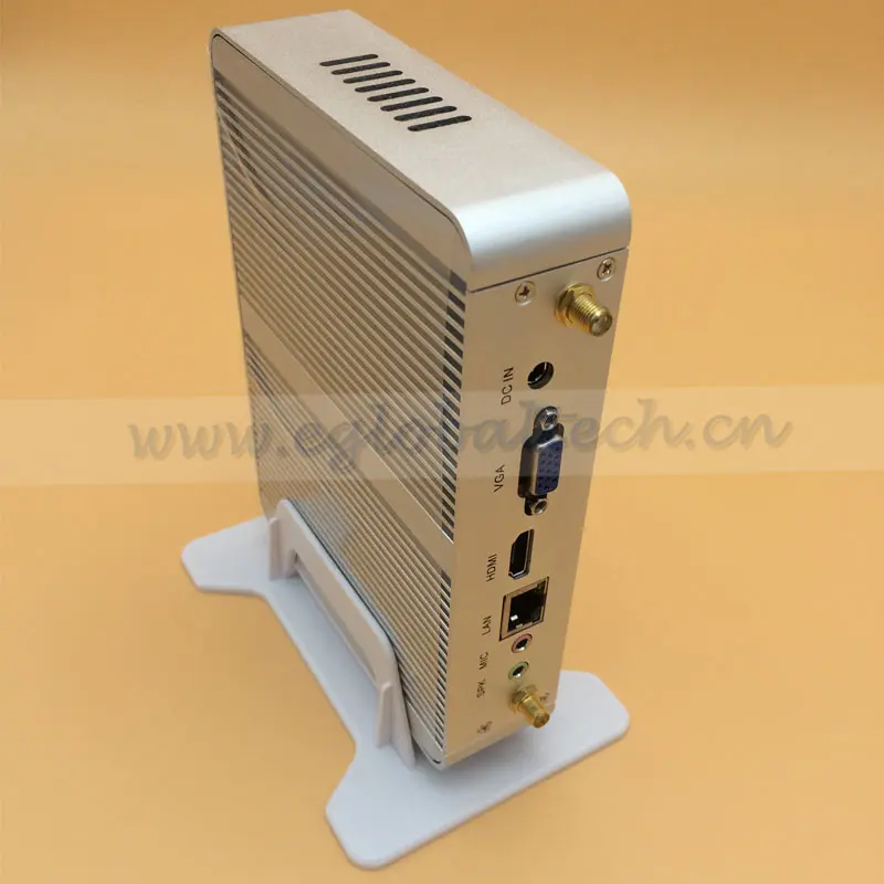 Eglobal Fanless Mini PC Windows 10 Intel Nuc Barebone Celeron N3150 VGA HDMI WIFI Linux Nettop Computer 4K Kodi XBMC HTPC TV Box