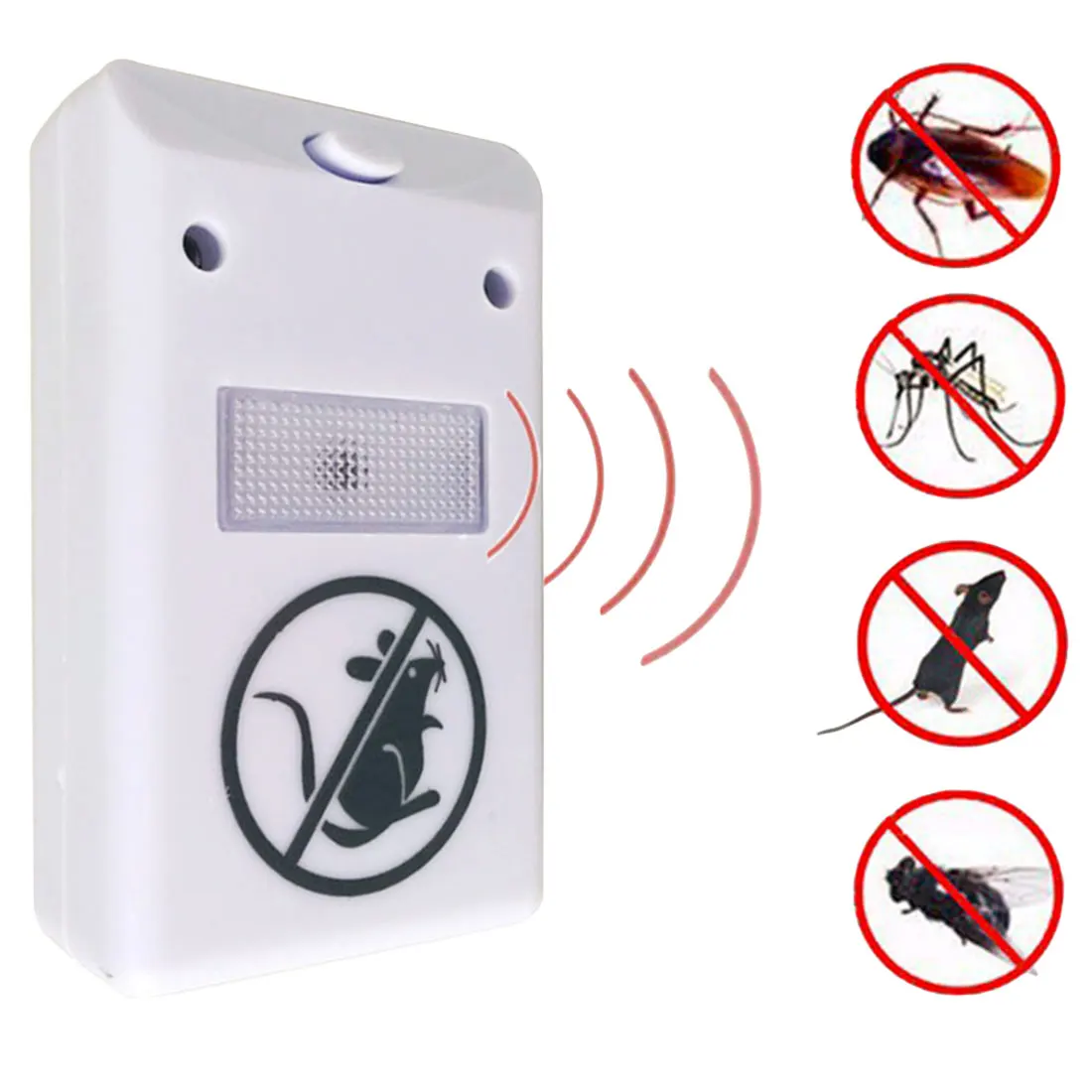 

US Plug Electronic Ultrasonic Rat Mouse Mice Repellent Rodent Pest Bug Reject Mole Mosquito Cockroaches Repeller