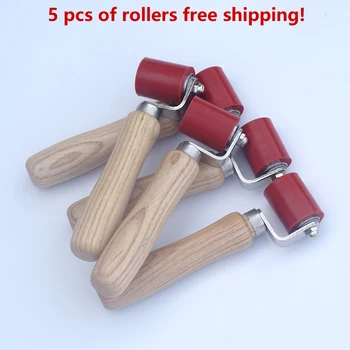 

HKBST 5pcs 40mm Silicone Ball Bearing Pressure Seam Rollers Silica gel pressure roller for Hot Air Plastic welding gun