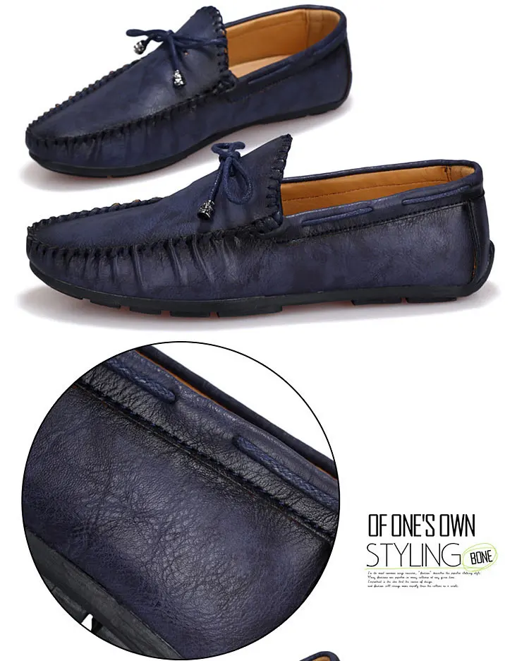 Casual Leather Loafer Shoes Men Soft Comfortable Driving Shoes Men Moccasins Footwear Mokasin Kasual For Men Schoenen785