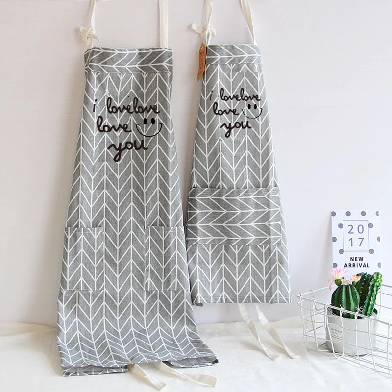 Parent-Child Kitchen Cooking Bib Apron Cotton apron overalls Lady Women Men High-grade Kitchen Apron Cooking Accessory