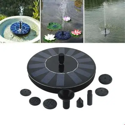 

ALLMEJORES Solar panel Power Kit 7V 1.4W 200L/H Floating Garden Solar Water Pump for Pool Watering Wide Irrigation Pumps