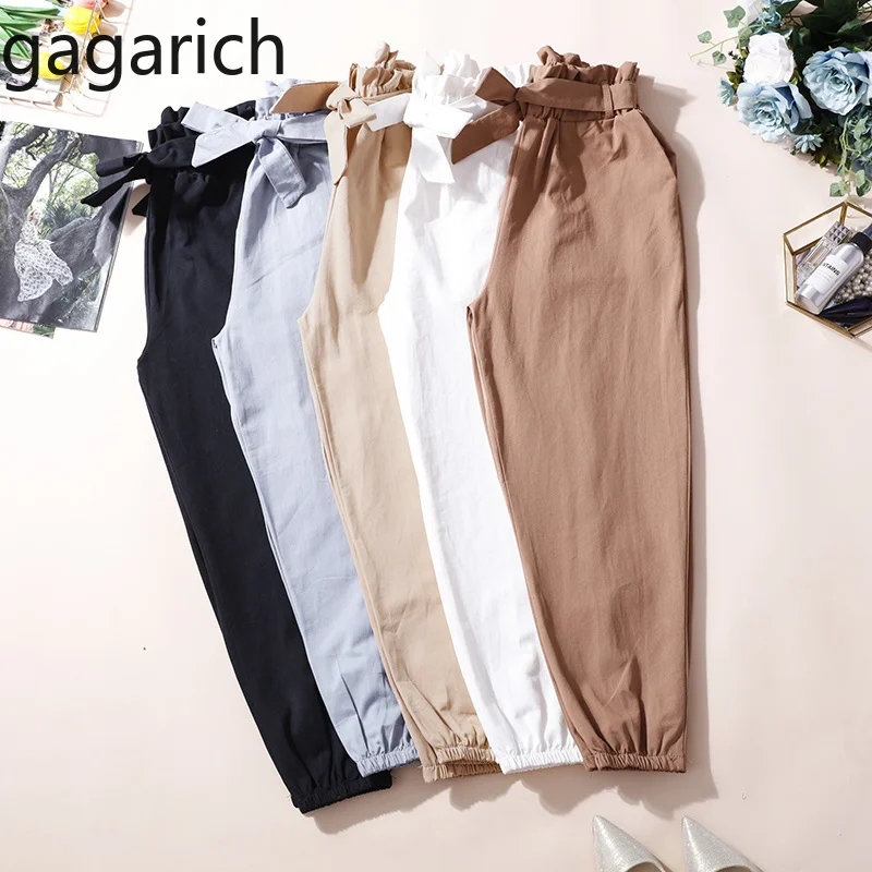 Gagarich Women Spring 2020 New Loose Leisure Trousers Ins Super-initiating Turnip Solid Harem Pants | Женская одежда