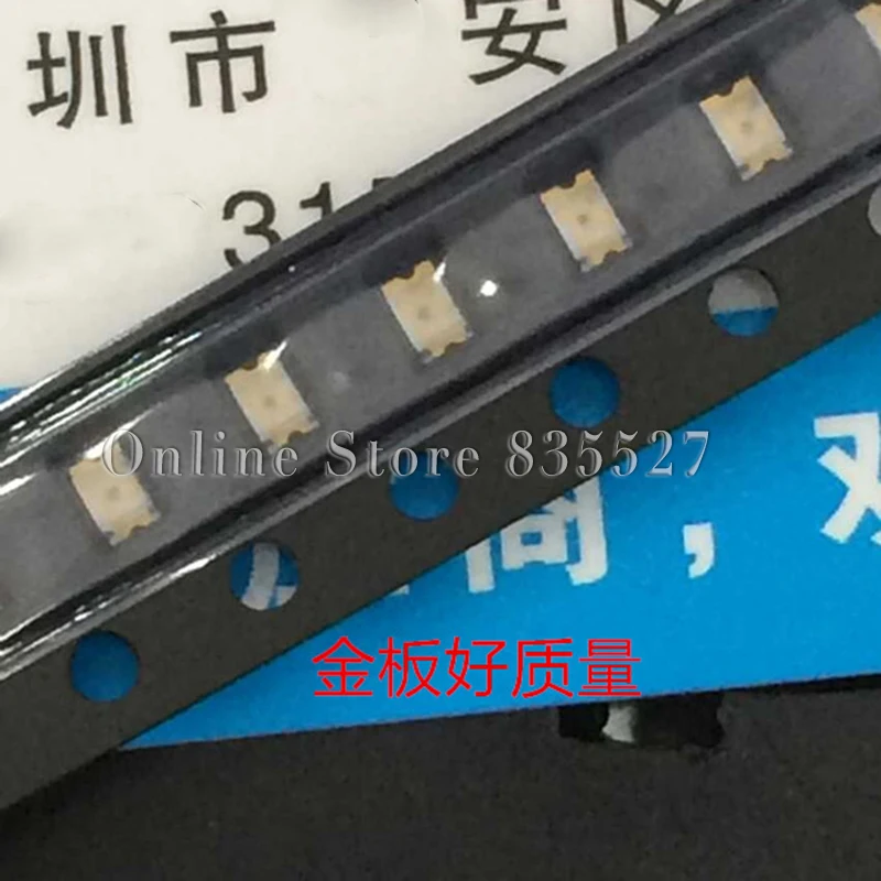 

100PCS/LOT 2012 0805 gold plate red SMD lamp beads bright LED light emitting diode leds highlight Indicator light
