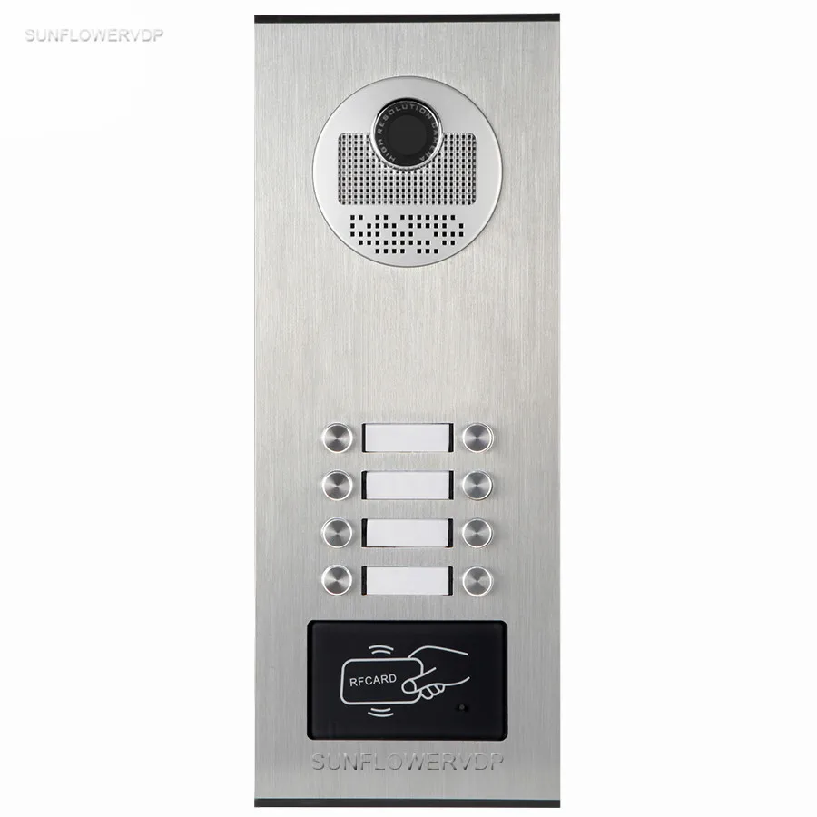 8 кнопок на открытом воздухе Камера+ 8 ЖК Цвет 7 дюймов monitorsvideo звонок с монитором для двери с электронного дверного замка дверной Звонок