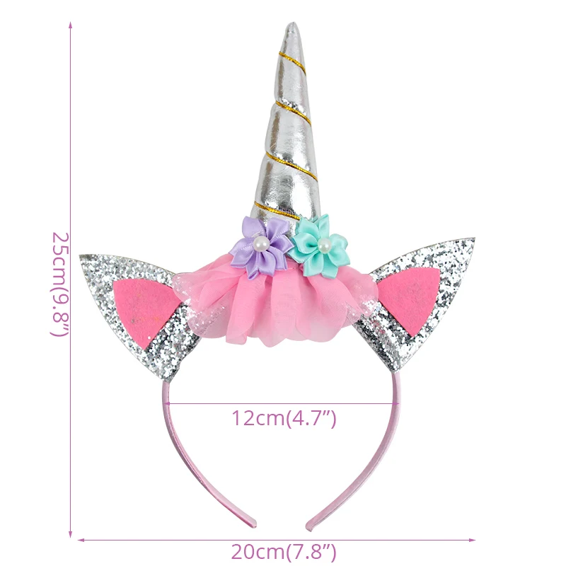 1 костюм, розовые/синие воздушные шары для первого дня рождения с короной принцессы и принца для мальчиков и девочек, Беби Шауэр детский вечерние украшения на день рождения - Цвет: 1pc silver unicorn