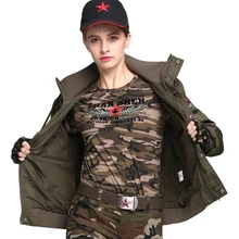 Уличная Военная Тактическая повседневная куртка хлопковая дышащая женская куртка треккинг Кемпинг скалолазание тренировочное спортивное пальто одежда